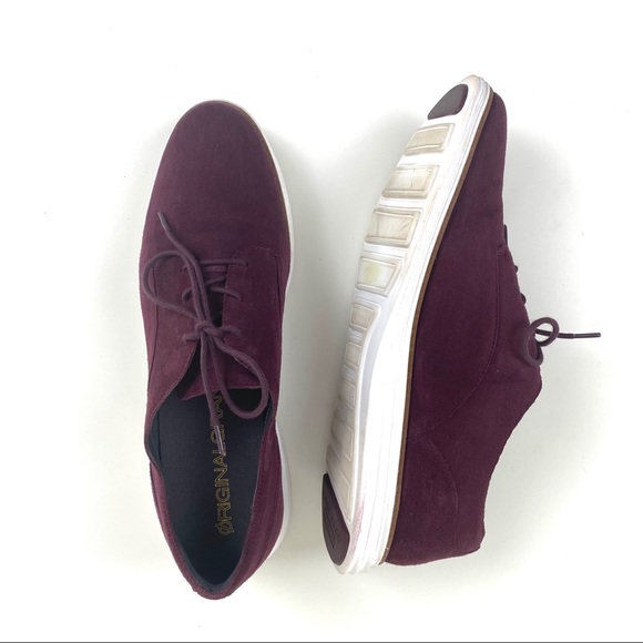 Cole Haan Shoes - Cole Haan Originalgrand Stitchlite Oxford Plum Suede size 9
